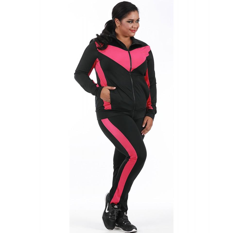 InstantFigure Curvy Plus Size Activewear Compression Jacket AWJ029C