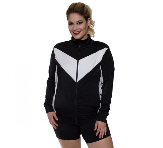 InstantFigure Curvy Plus Size Activewear Compression Jacket AWJ029C