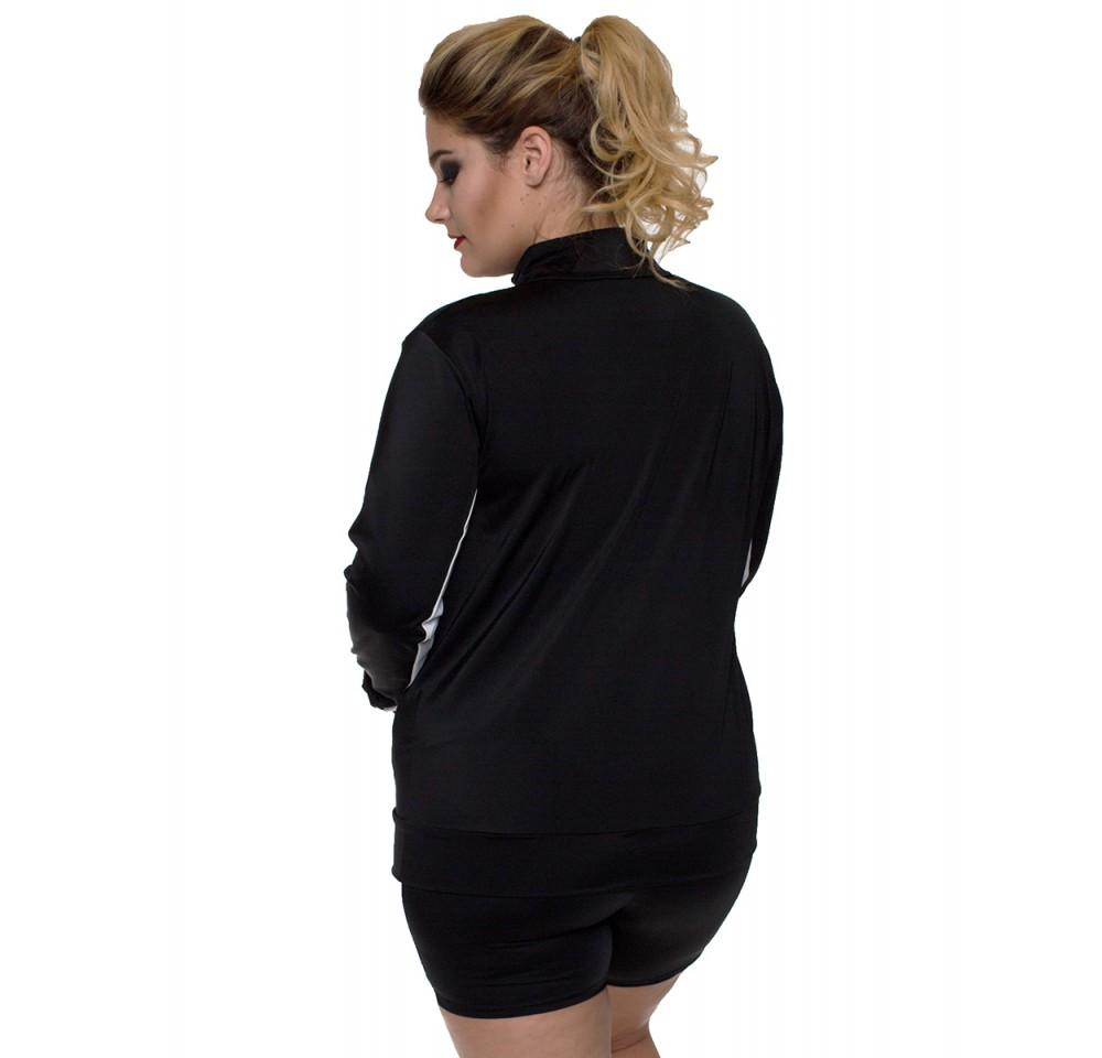 InstantFigure Curvy Plus Size Activewear Compression Jacket AWJ029C