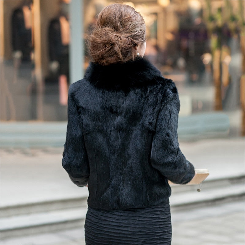 High Quality Winter Warm Fluffy Faux Fur Coats Jackets Women Furry