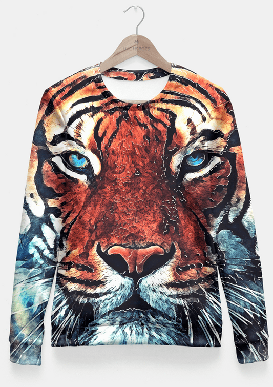 Tiger Fitted Waist Sweater Women